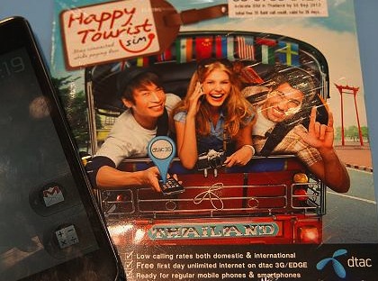 DTAC 3G Happy Tourist Sim Card